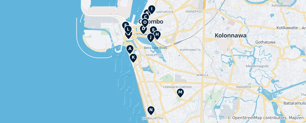 Colombo Unmissables Haritası