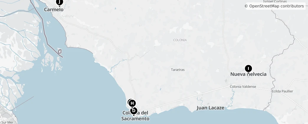 Map of Colonia's Cultural Treasures