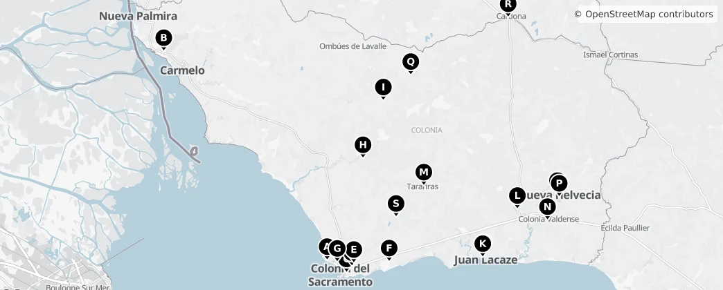 Map of Golf and Sports Destinations