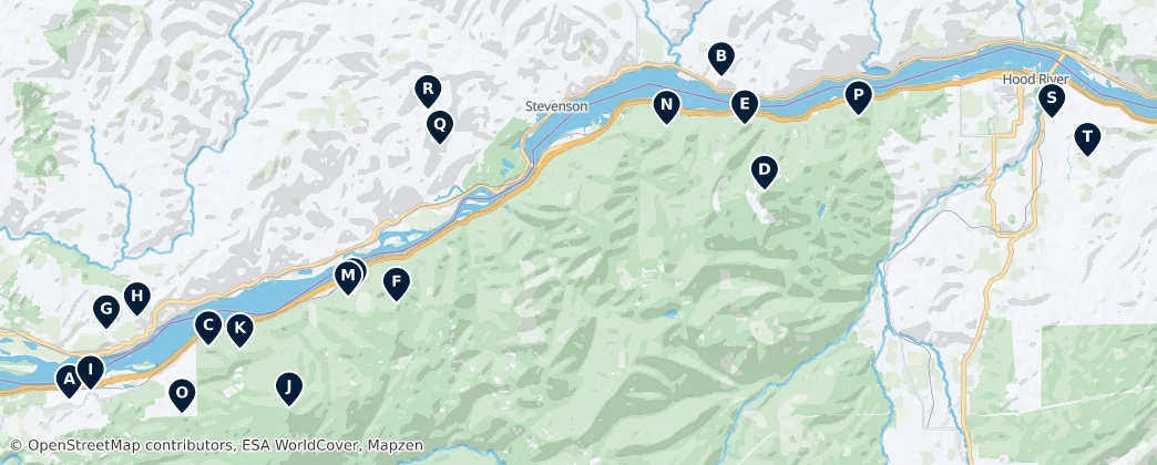 Mapa Iconic Hiking Peaks