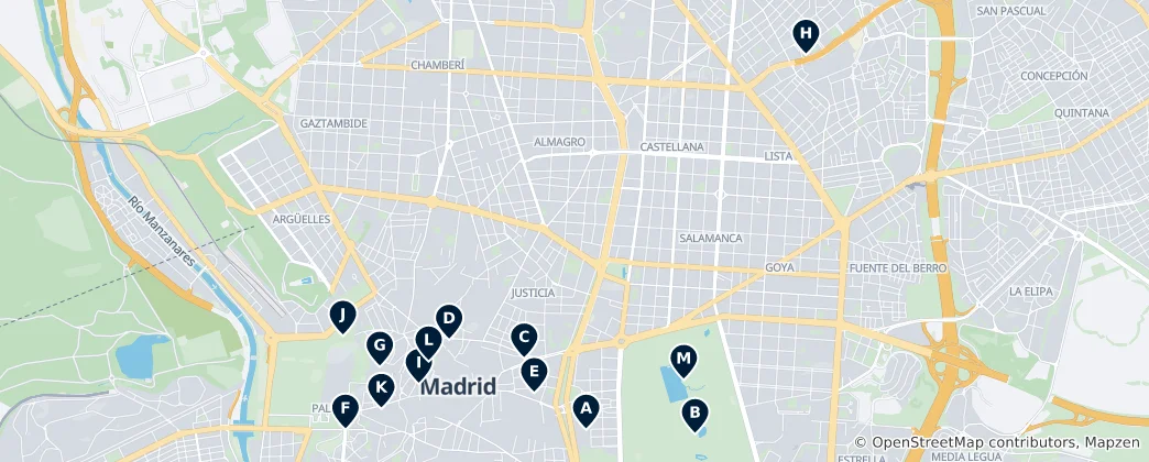 Mapa Architectural Highlights