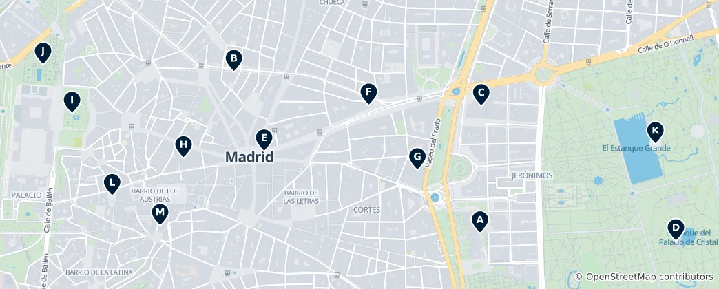 Mappa di Madrid Essentials