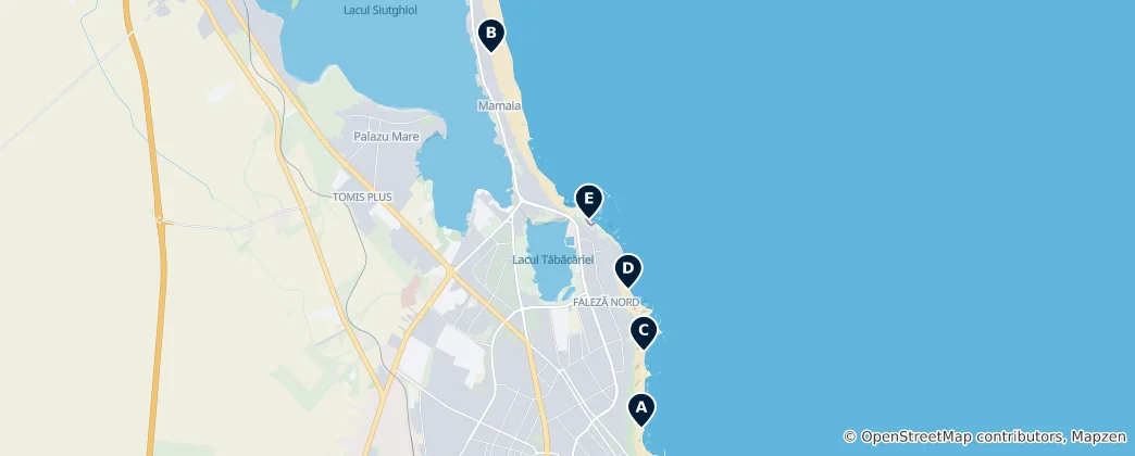 Mapa Constanța Beaches