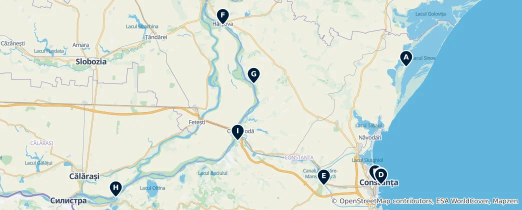 Map of Ancient Ruins & Memorials