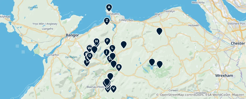 Map of Breathtaking Natural Wonders