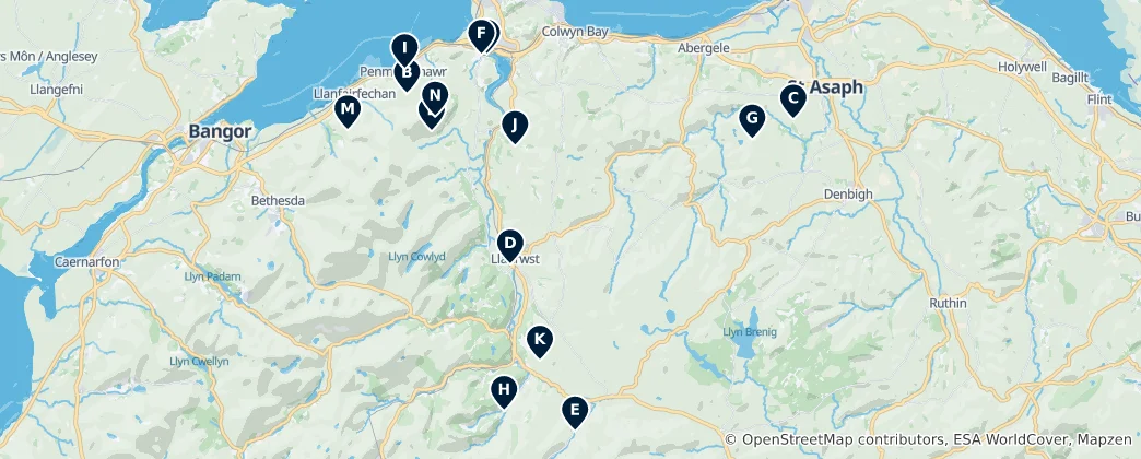 Map of Historic and Religious Sites