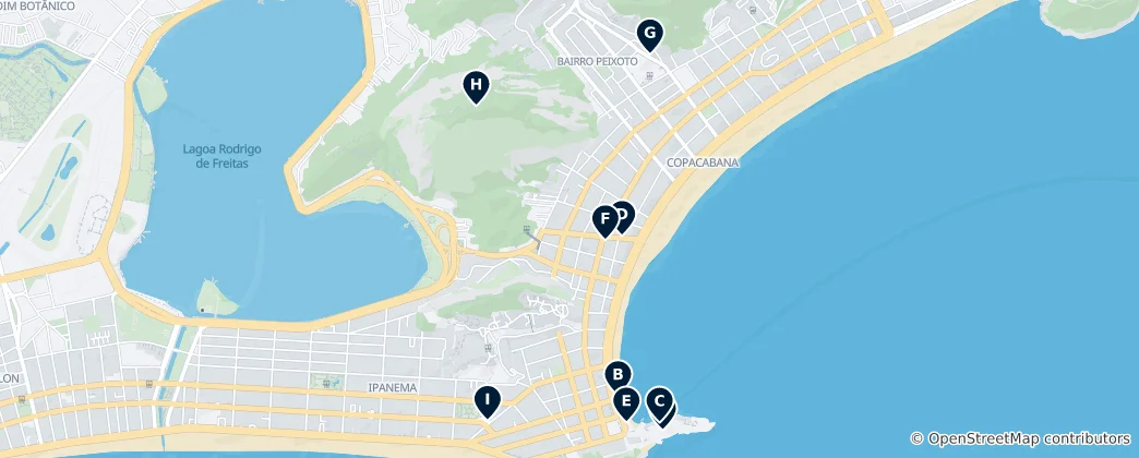Mapa Copacabana Essentials