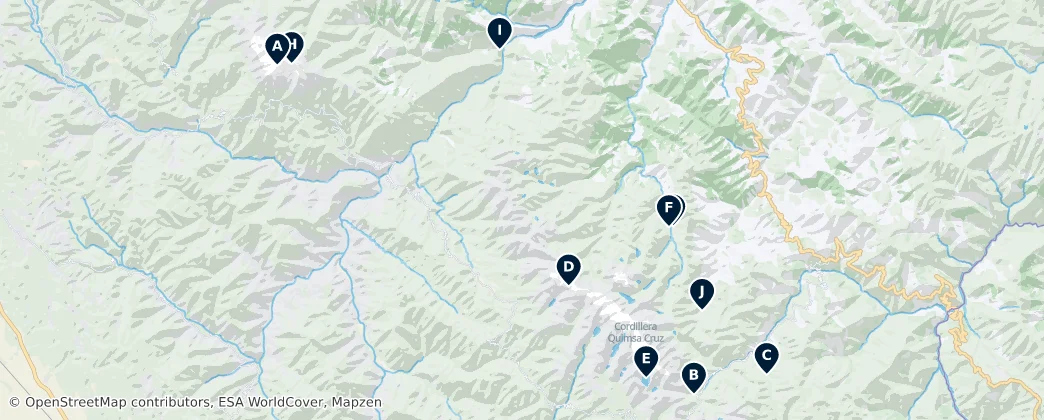 Cordillera Real Essentials — Mappa