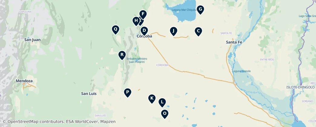 Map of Sacred Sites of Distinction