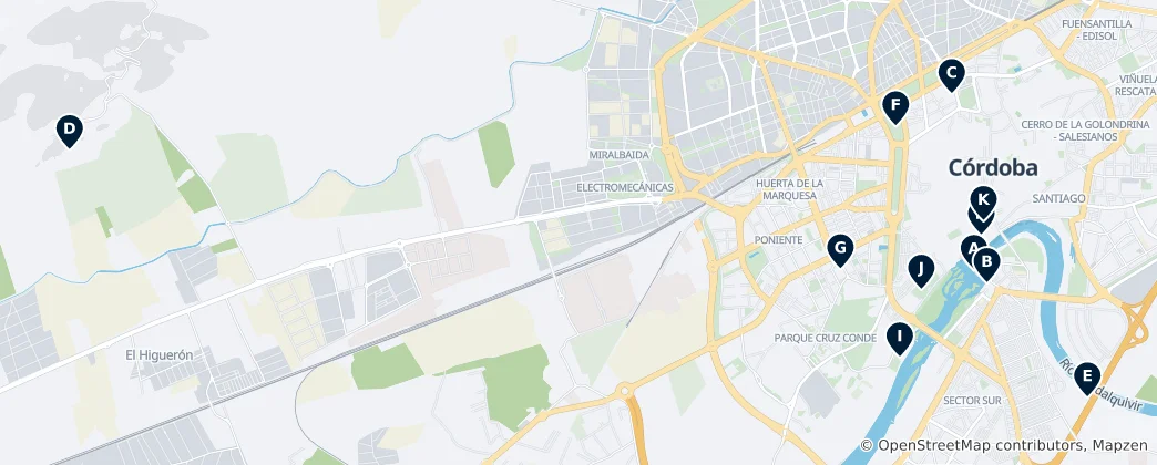 Mappa di Córdoba Essentials
