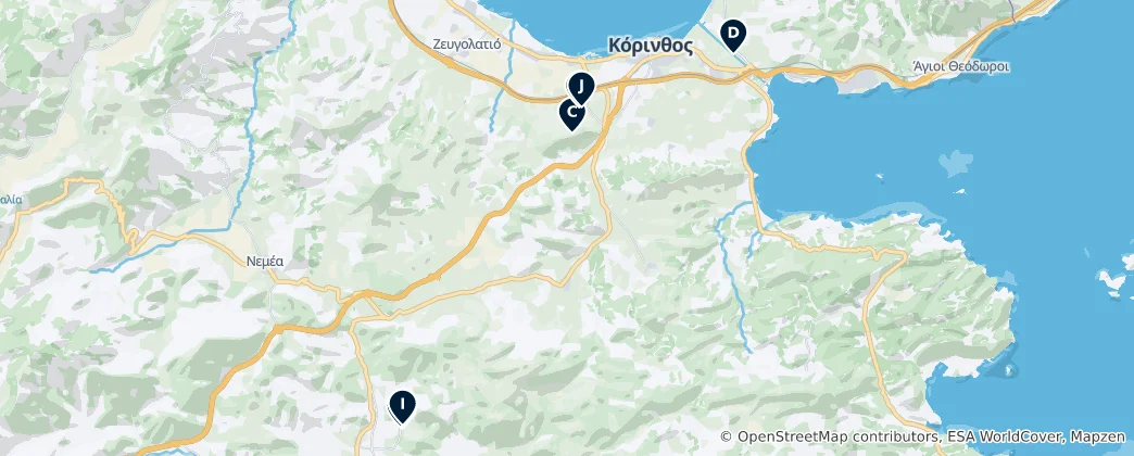 Mapa Corinth Essentials