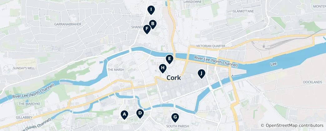 Cork's Unmissable Treasures 지도