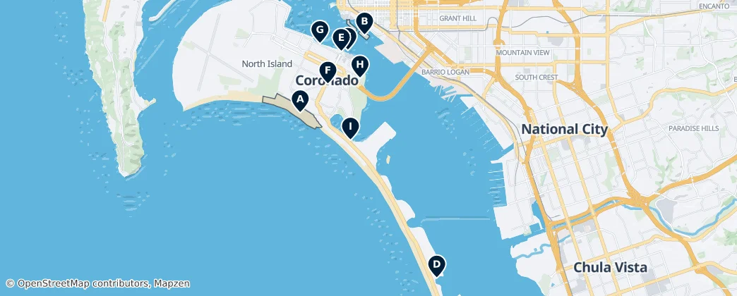 Coastal Parks & Beaches — Harita