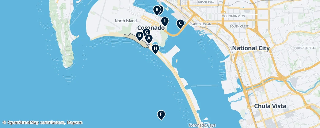 Coronado Essentials — Mapa