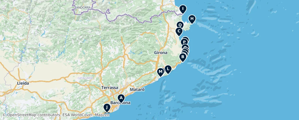 Beaches and Caves — Map