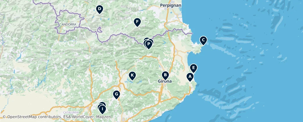 Scenic Viewpoints and Peaks — Mapa