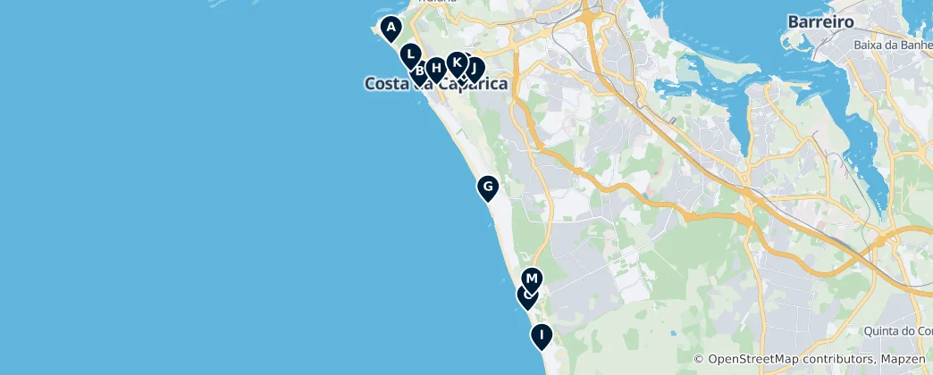 Mappa di Costa Da Caparica Essentials