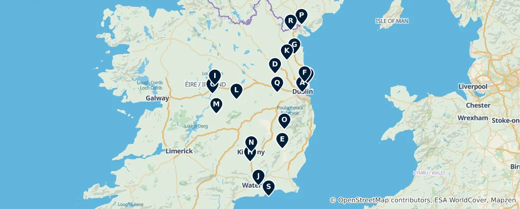 Mapa Castles & Fortifications