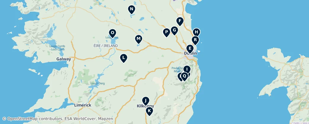 Map of Ireland's Natural & Recreational Gems