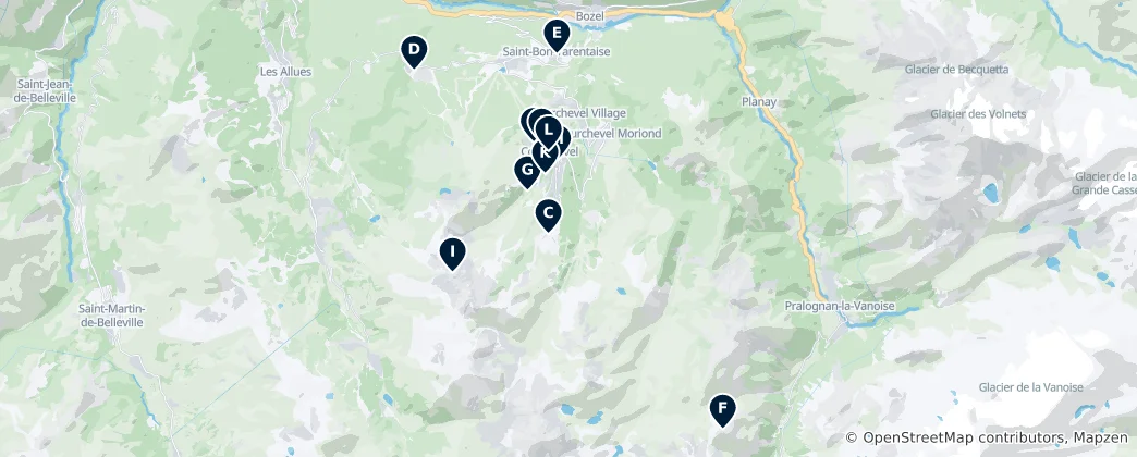 Carte de Courchevel Essentials