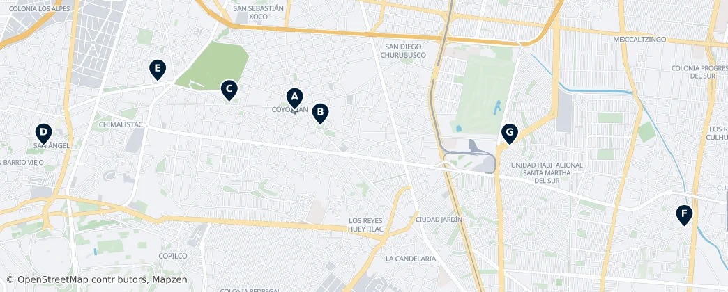 Historic Churches – Mapa