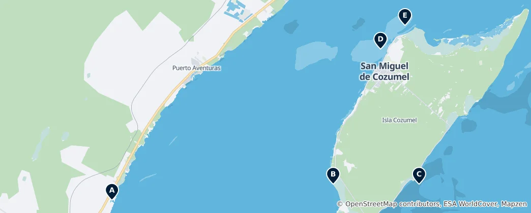 Map of Diving & Marine Life