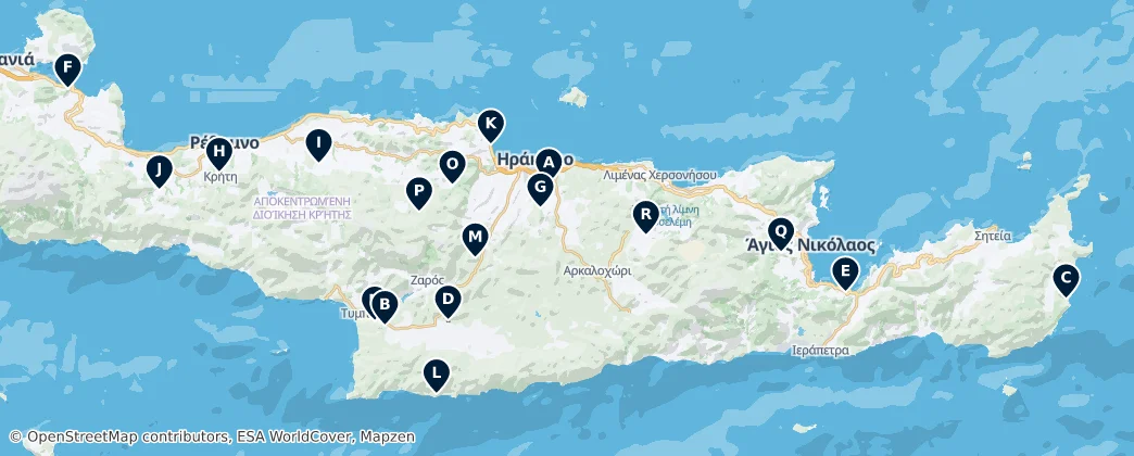 Ancient Archaeological Sites — Carte