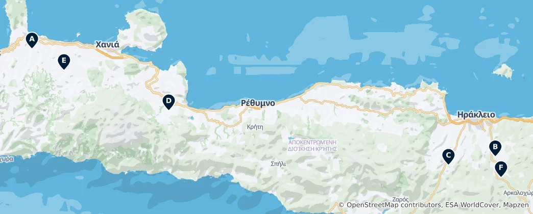 Mappa di Wineries and Wine Shops