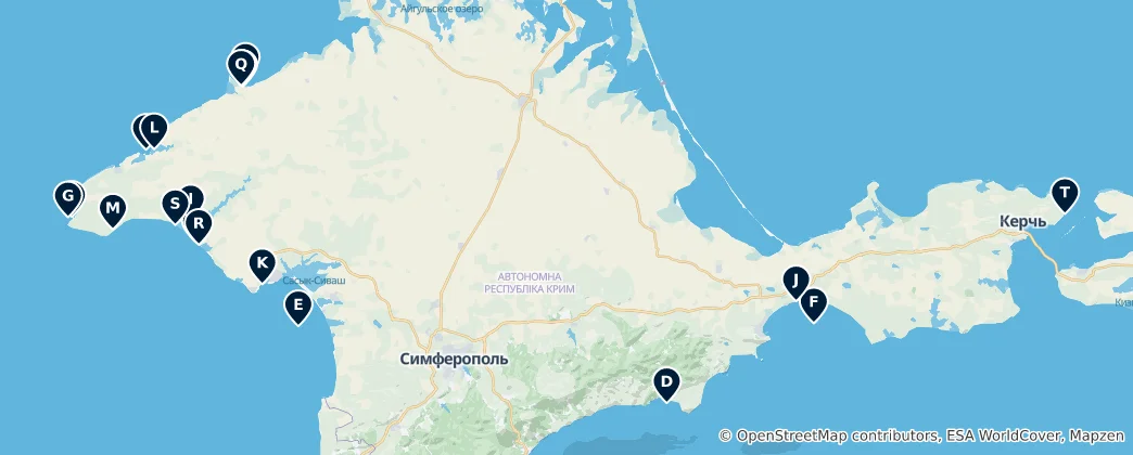 Mapa De Beaches and Bays
