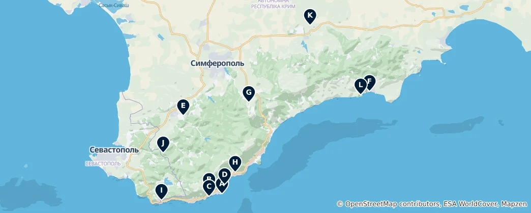 Mappa di Crimean Mountains Essentials