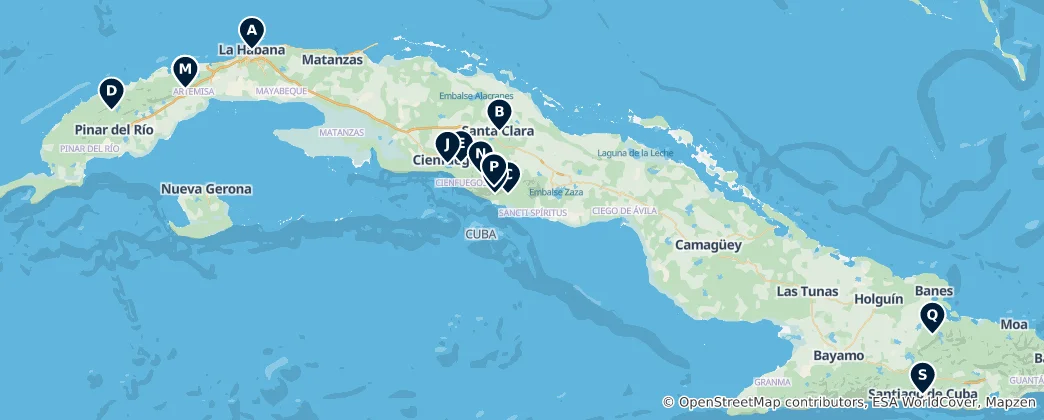 Cuba's Natural Wonders & Viewpoints 지도
