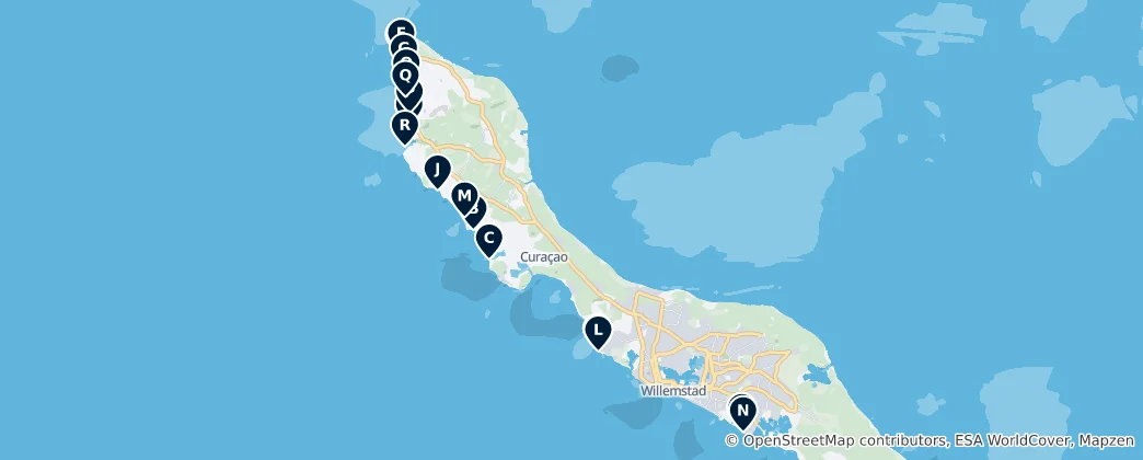 Map of Best Diving & Snorkeling Spots