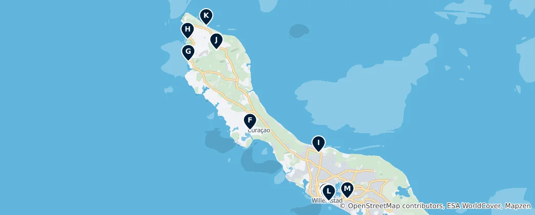 Mappa di Curacao's Absolute Essentials