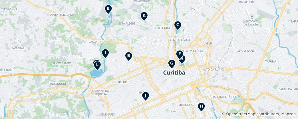 Curitiba's Unmissable Highlights Haritası