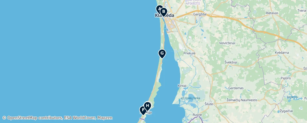 Map of Cultural Heritage of the Curonian Spit