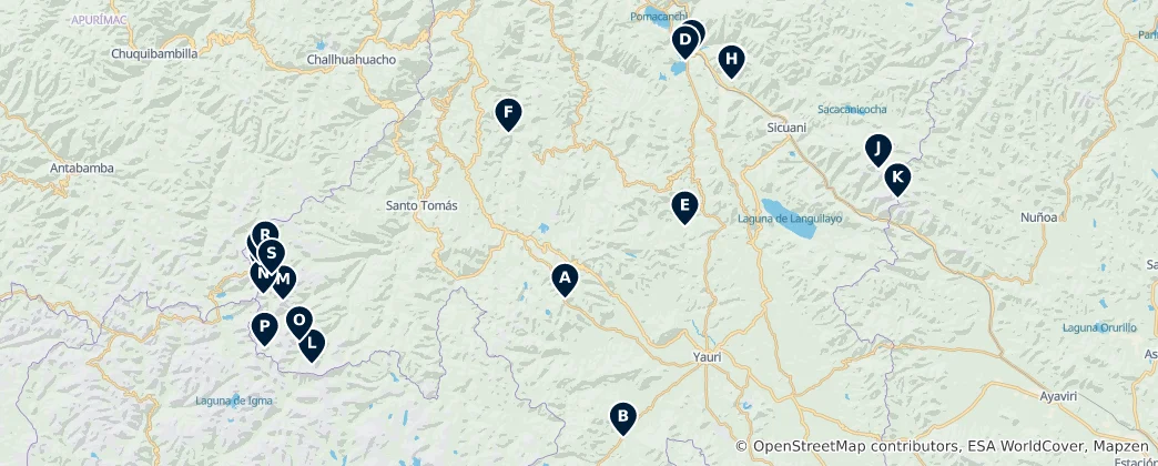 Mappa di Andean Peaks and Vistas