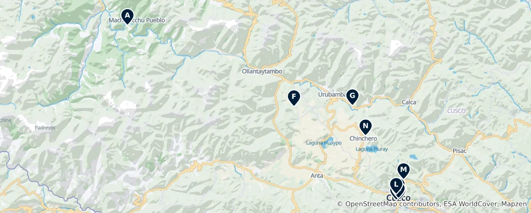Mapa Cusco: Absolute Must-Sees