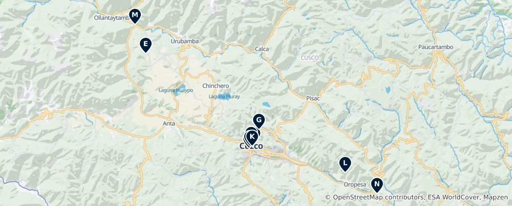 Mapa Editor's Choice Cusco