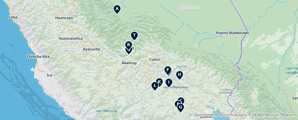 Mappa di Parks, Lakes & Campsites