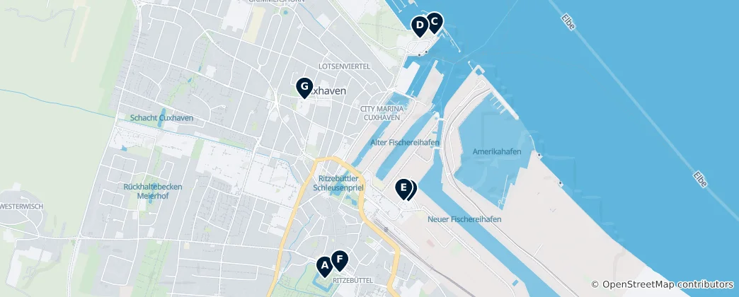 Mappa di Cuxhaven Essentials