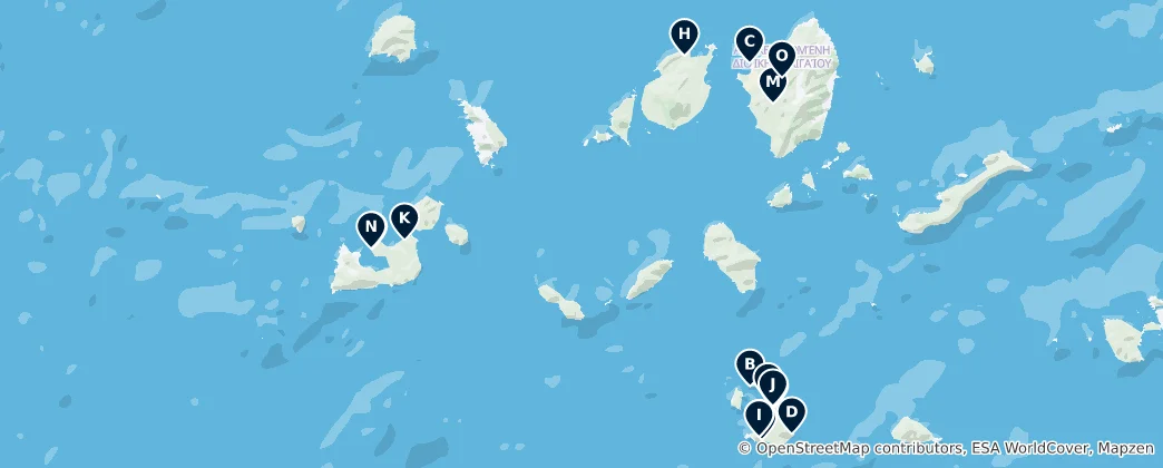 Mappa di Archaeological Sites