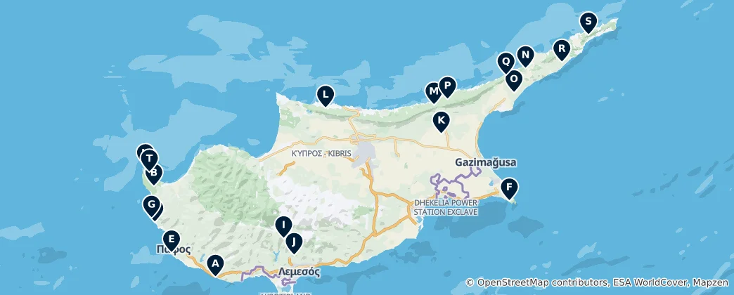 Mappa di Scenic Viewpoints and Towers