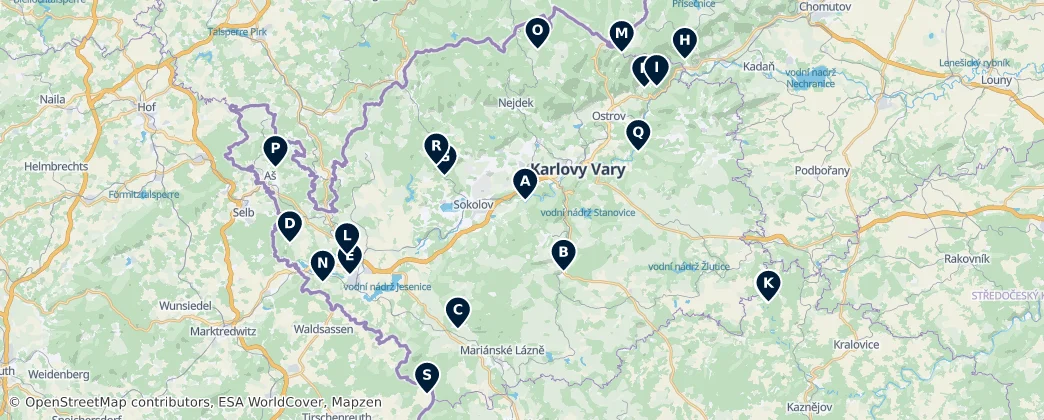 Mapa Historical and Architectural Sites