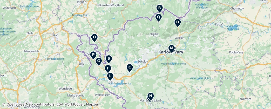 Mapa Regional Flavors and Hospitality