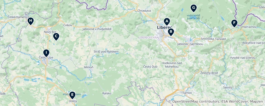 Mapa Museums & Culture