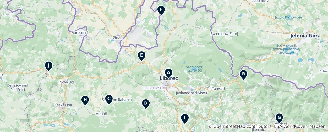 Mapa Regional Heritage & Landmarks