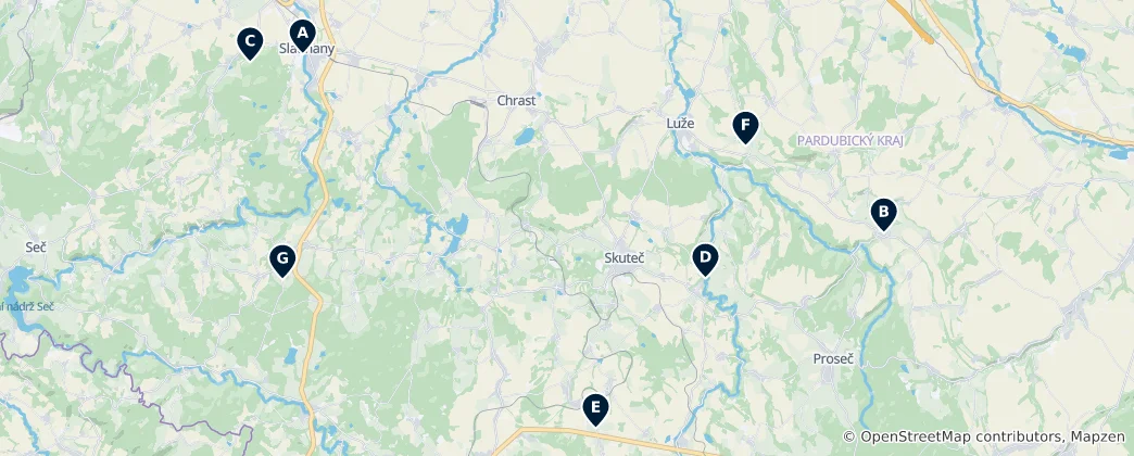 Mapa Historic Sites & Castles