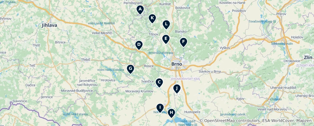 Mappa di Castles & Ruins Highlights