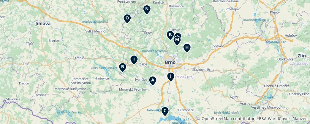 Mapa Hidden Cultural Gems