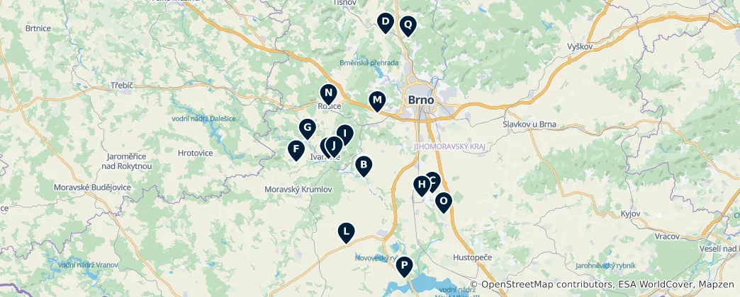 Mapa Historic Castles & Views
